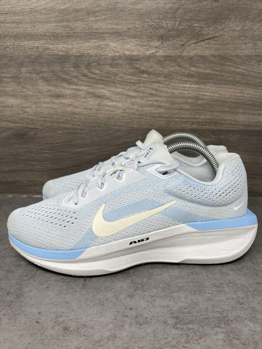 Nike Winflo 11 Running Shoes Womens Size 9 Blue White FJ9510-007
